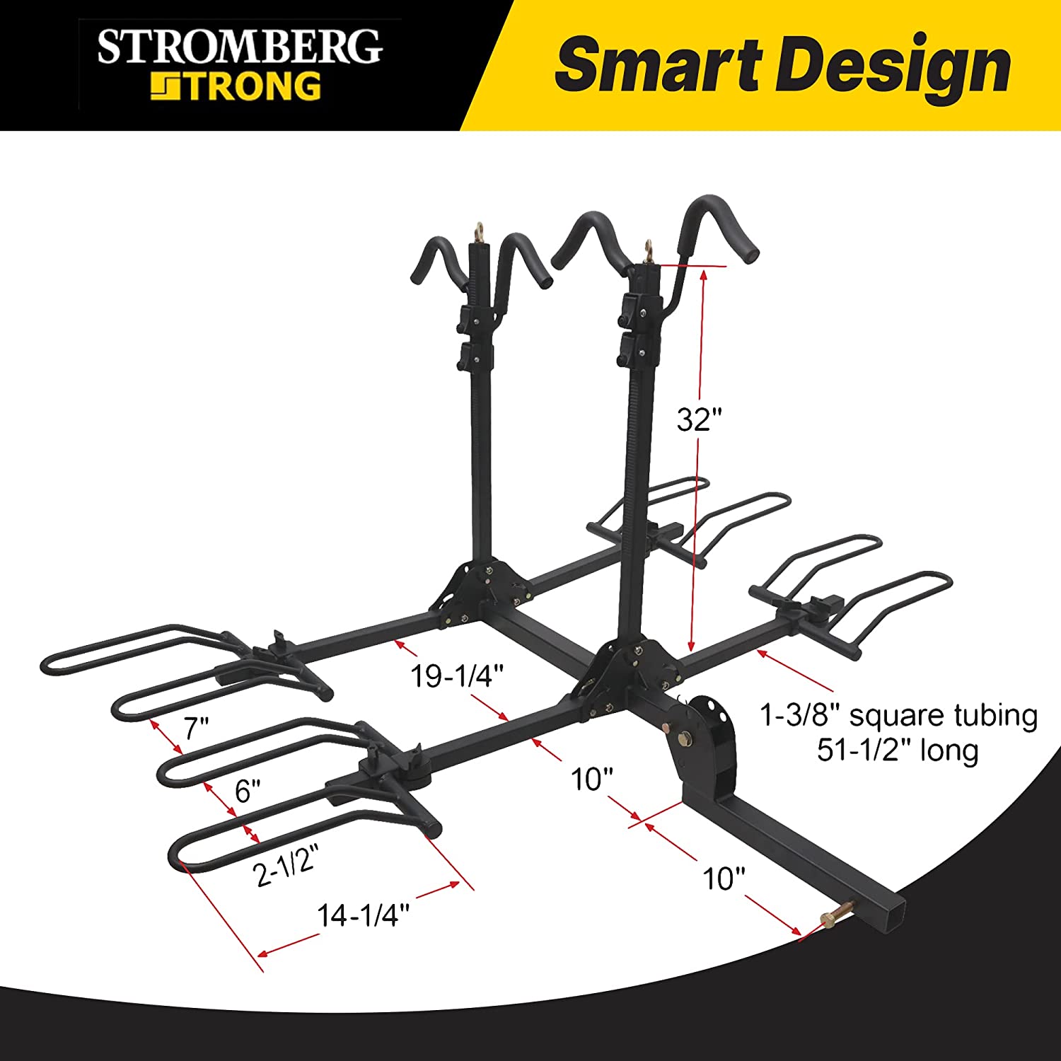 4-Bike Platform Mount Bike Racks - Stromberg Carlson Products Inc.